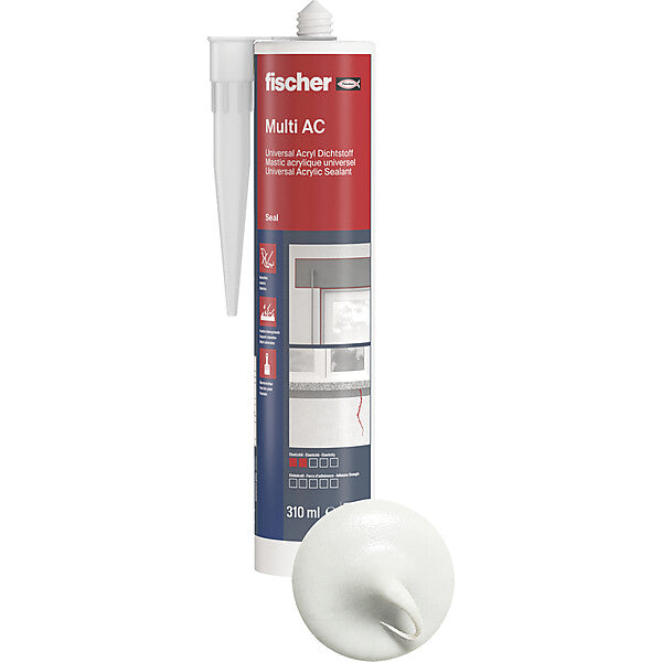 fischer Acryldichtstoff weiss DA W